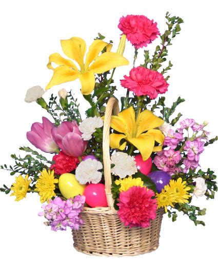 Egg Citing Easter Basket Of Fresh Flowers In Johnstown Pa Laportas