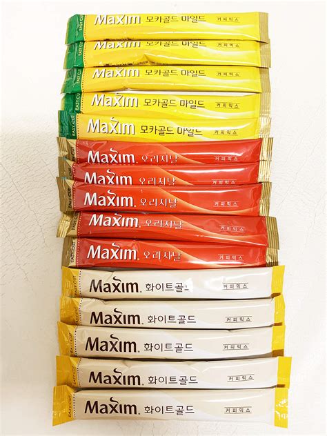 Buy Korean Maxim White Goldmocha Gold Mildoriginal Instant Coffee Mix