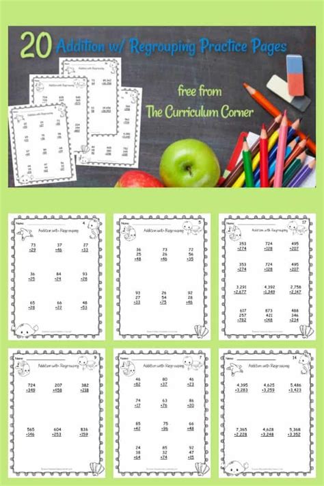 Addition w/ Regrouping Practice Pages - The Curriculum ...