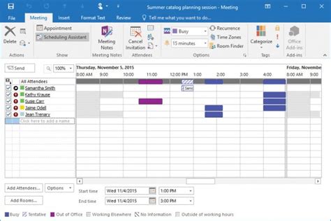Outlook Scheduling Assistant Makes It Easier To Plan Meetings