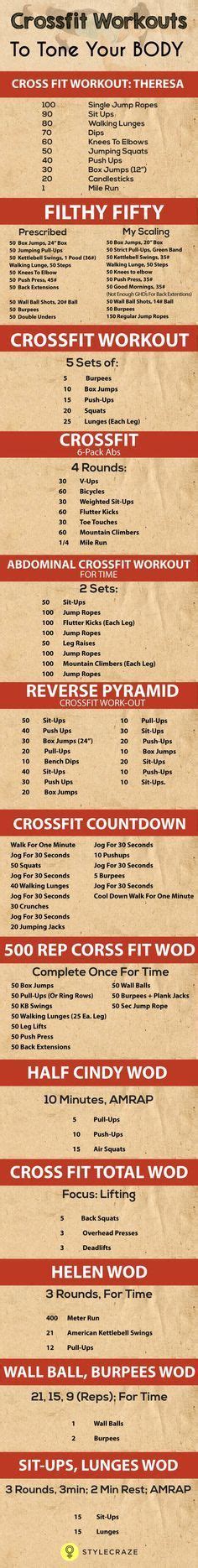 Health And Fitness 20 Effective Crossfit Workouts To Tone Your Body