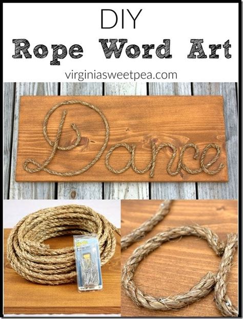 Diy Rope Word Art Make Personalized Art With Rope Get The Tutorial
