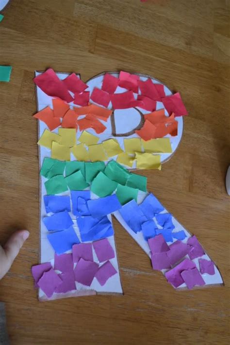 R IS FOR RAINBOW  Letter r crafts, Preschool letter crafts, Letter a