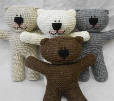 Easy Crochet Teddy Bear Pattern Teddy Bear Easy Knit Pattern Suitable