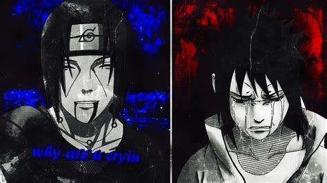 Crying Itachi Uchiha Sasuke Uchiha Sharingan Hd Naruto Wallpapers Hd