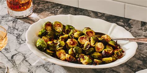 Season with salt and cook over high heat, stirring occasionally, until the sprouts are browned and tender, 10 minutes. Roasted Brussels Sprouts with Garlic and Pancetta recipe | Epicurious.com
