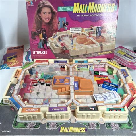 Vintage 1989 Mall Madness Electronic Talking Board Game Milton Bradley
