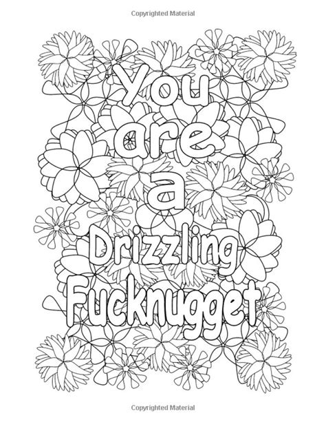 Swear Word Coloring Book Printable Coloring Pages