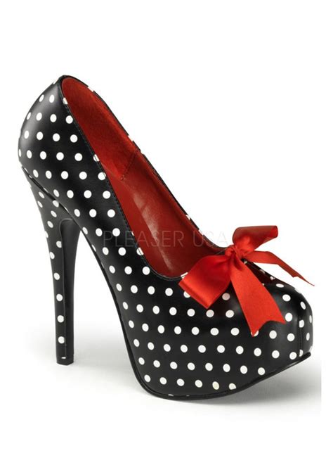pin up couture teeze 12 polka dot bow shoe attitude clothing