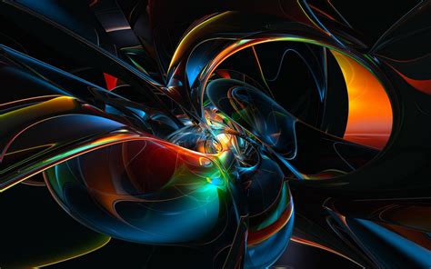 Abstract Black And Orange Background Hd Wallpaper