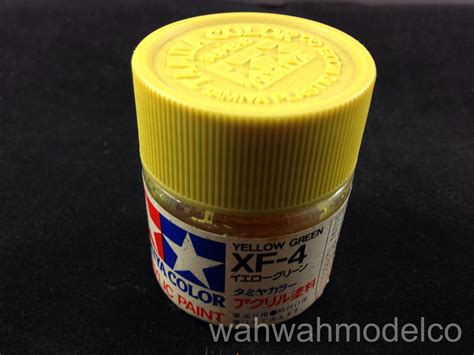 Tamiya 81304 Acrylic Xf 4 Yellow Green 23ml Bottle Wah Wah Model Shop