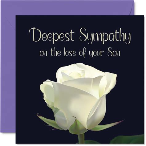 Buy Sympathy Cards Deepest Sympathy On The Loss Of Your Son Floral