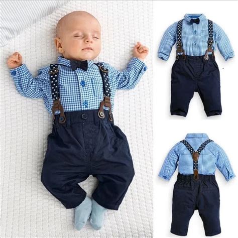 Cotton Baby Boy Clothing Set Spring Children Clothes Gentleman Newborn