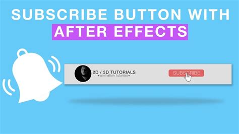 Subscribe Button Animation After Effects Tutorial Youtube