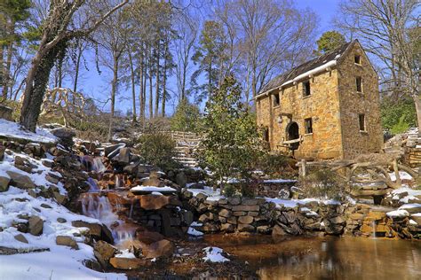 The Old Mill In Winter Arkansas North Little Rock Photograph By