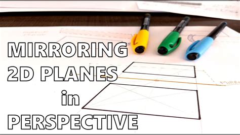 How To Mirror Planes In Perspective In 2021 Perspective Drawing