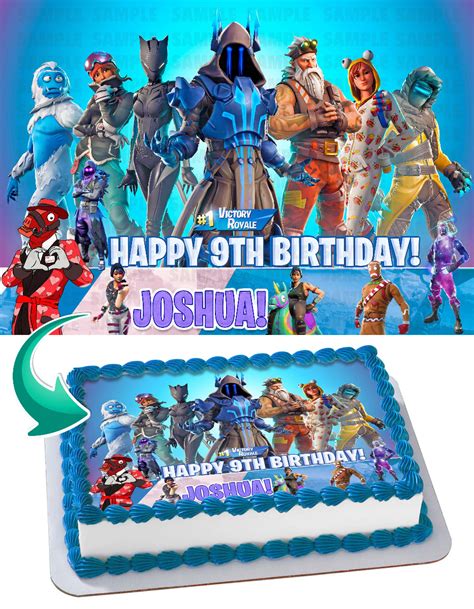 Fortnite 1 Victory Royale Edible Cake Topper 117 X 175 Inches 1