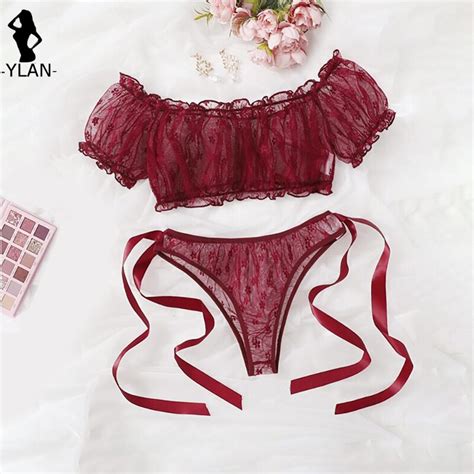 Uaang Lingerie Woman Sexy Bra Set See Through Exotic Sets Babydoll