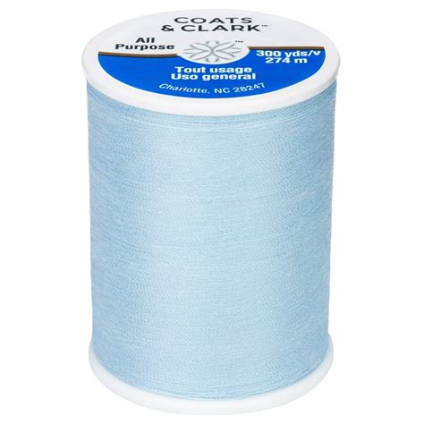 Coats And Clark All Purpose Icy Blue Polyester Thread 300 Yards