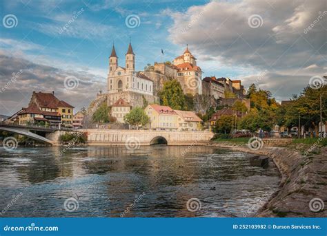 View Of Aarburg Castle Switzerland Stock Photo Image Of Famous Fort