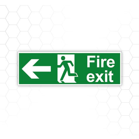 Fire Exit Directional Sign — Supply Me Ltd