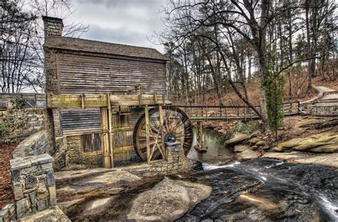 Grist Mill Old Grist Mill Water Wheel Grist Mill