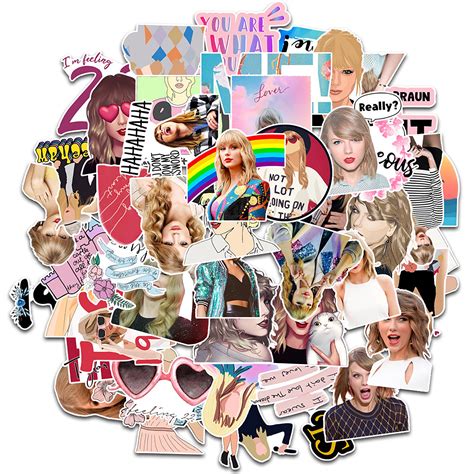 50pcs Taylor Swift Stickers Ver 10 Famous Stickersmusic Etsy