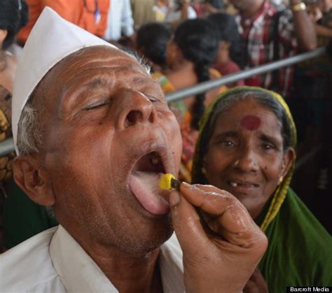 Indians Swallow Fish Filled With Medicine To Cure Asthma Pictures