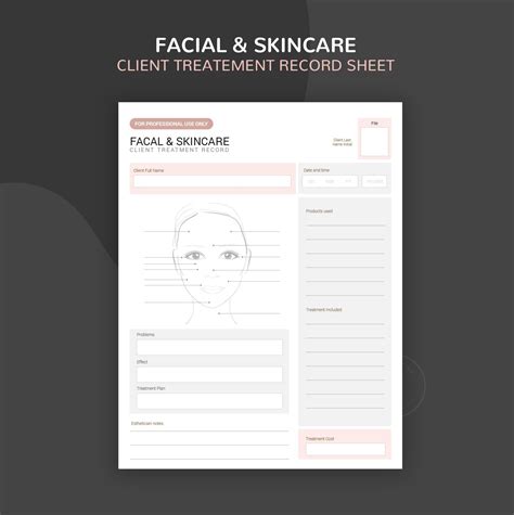 Facial Consultation Form Facial Consent Forms Esthetician Etsy Uk In 2022 Facial Skin Care