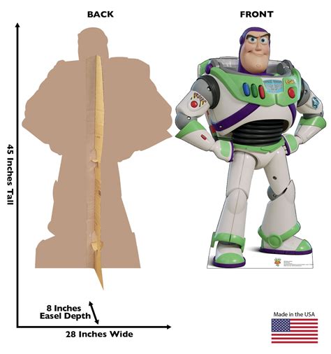 Buzz Lightyear Life Size Toy Story 4 Cardboard Cutout
