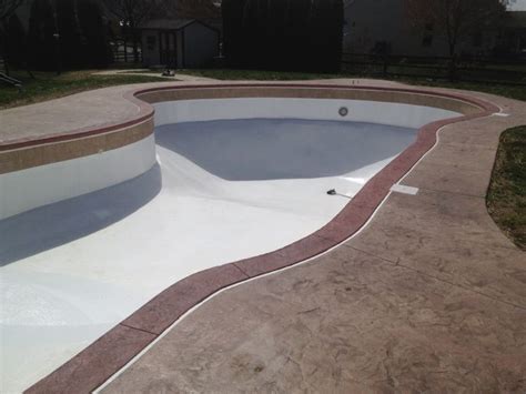 Pin By Melanie Luce On Stamp Concrete Concrete Pool Pool Remodel