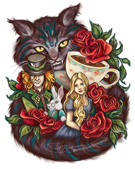 Fine Art Print Alice In Wonderland Whimsical Publishing And Illustration