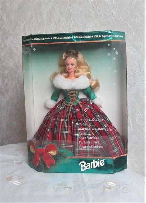 1995 Happy Holidays Gala Barbie 15816 New In Box 90s Holiday Etsy Canada