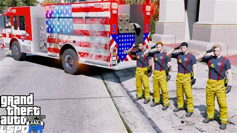 Gta 5 Firefighter Mod Memorial Day Special Engine 2 Responding To A
