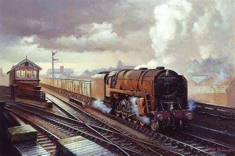 Railway And Landscape Paintings By Rob Rowland Gra Train Train Art