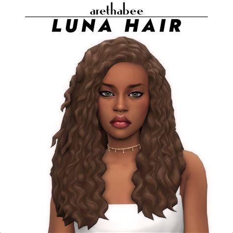 Luna Hair Aretha The Sims 4 Create A Sim Curseforge