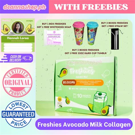 Cod Freshies Avocado Milk Collagen With Oral Sunscreen Technology Juju Glow Shopee Philippines