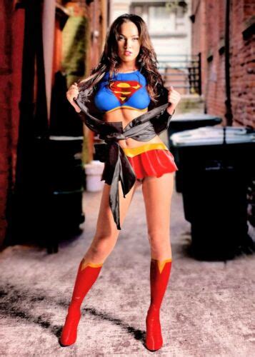 Megan Fox In Sexy Supergirl Costume Photo Picture Poster X