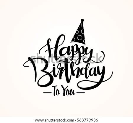 While you can certainly go out and buy one, it won't be quite as special. Happy Birthday Greeting Card Lettering Design Stock Vector ...