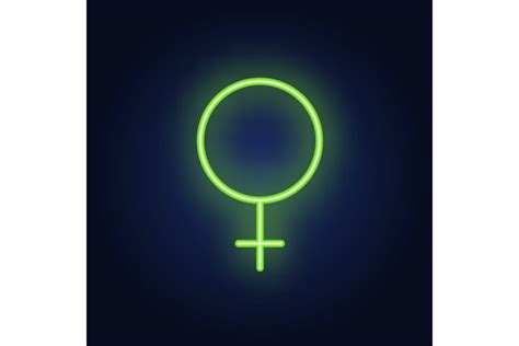 Venus Symbol Neon Sign Glowing Red Venu Graphic By Pchvector · Creative Fabrica