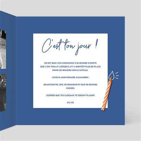 Carte Anniversaire Bougie Popcarte