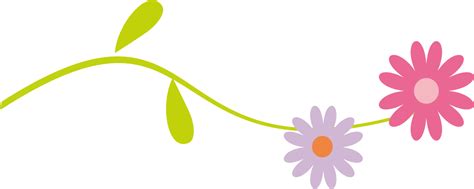 Floral Divider Clipart Clip Art Flowers Line Png Download Full