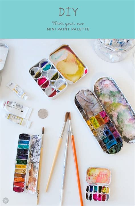 Make Your Own Diy Mini Paint Palette Thinkmakeshare
