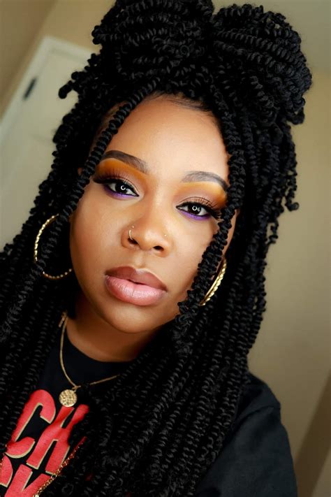 How to spring twist on natural hair. Spring Twist Hair 12inch (Untwisted) - Blackout (1B ...