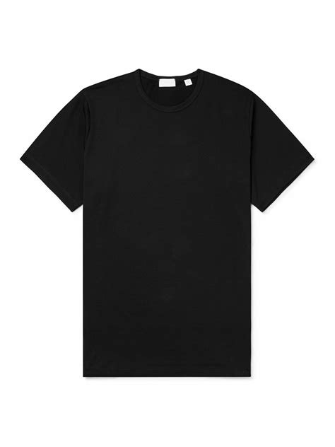 Håndværk Pima Cotton Jersey T Shirt Black Handvaerk