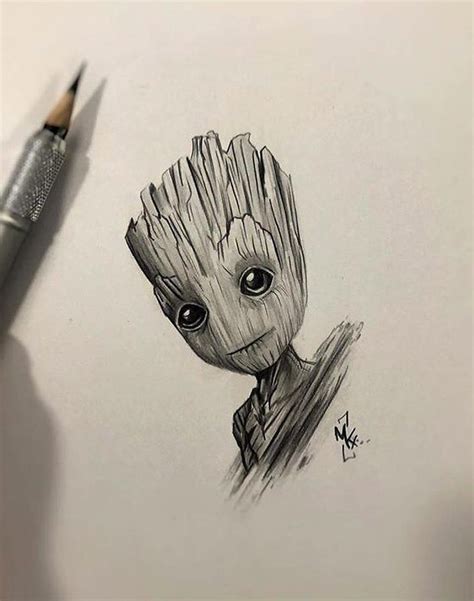 10 Groot Dibujo A Lapiz