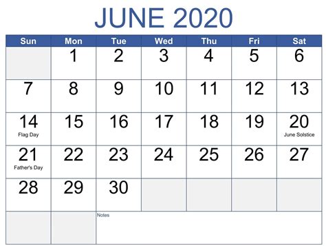 June 2020 Calendar With Holidays Us Uk Canada Australia India