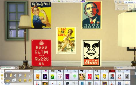 Mod The Sims Assorted Simlish Posters