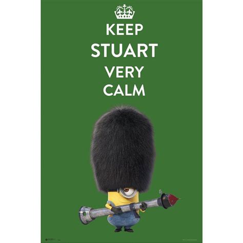 Poster Minions Keep Stuart Very Calm 61 X 915 Cm