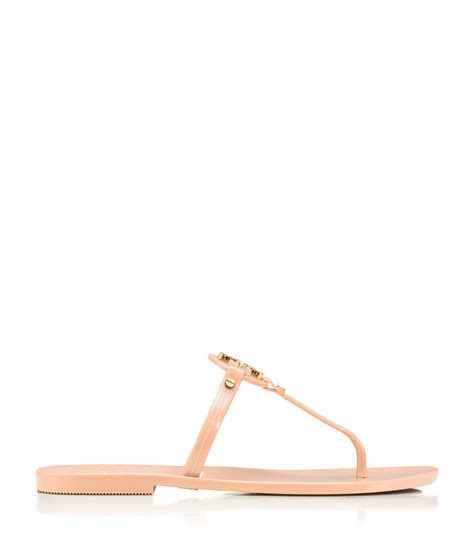 Tory Burch Mini Miller Jelly Thong Sandal In Blush Pink Lyst